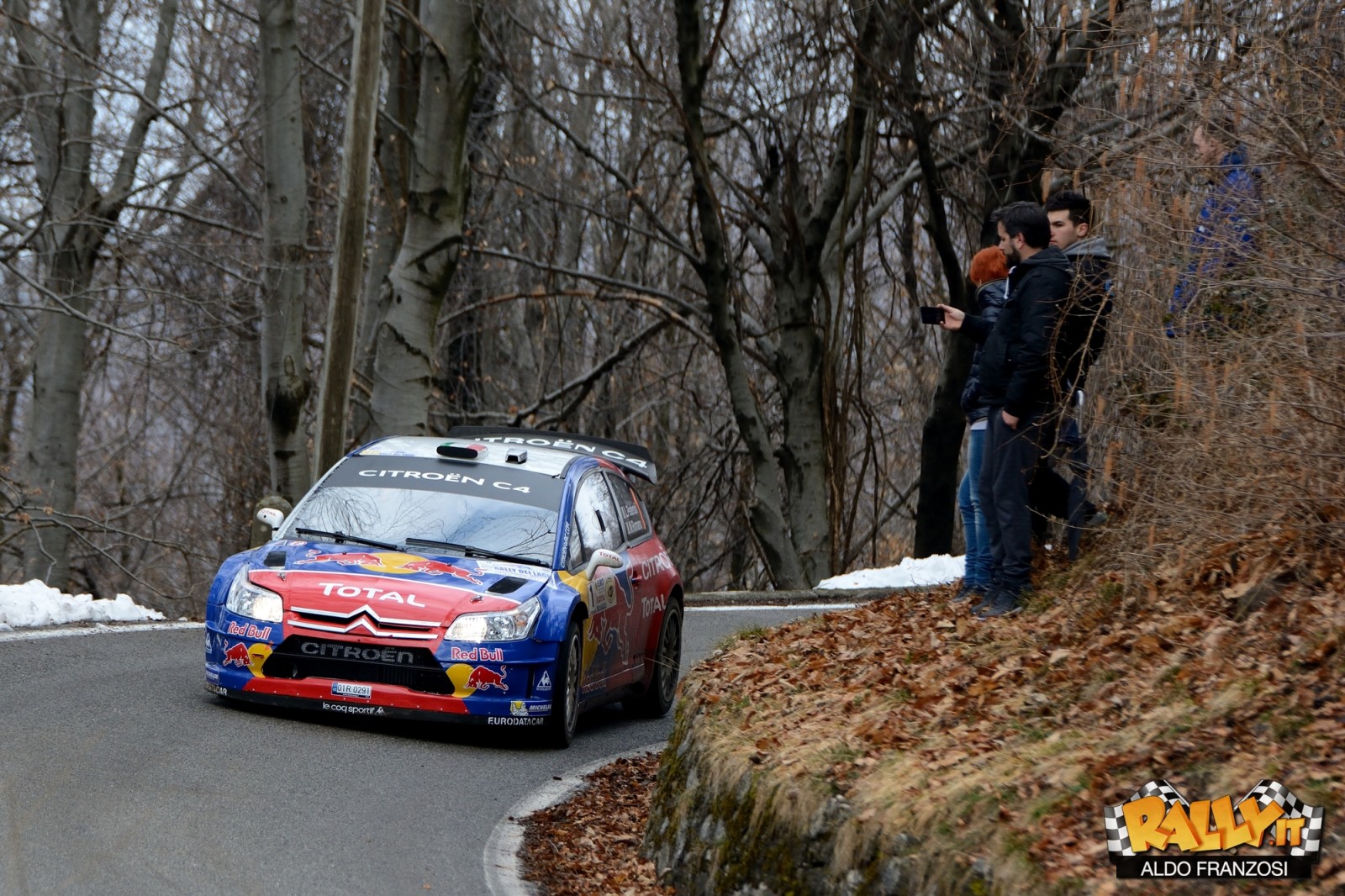 Luca Pedersoli, sulla bellissima C4 WRC "Red-Bull"