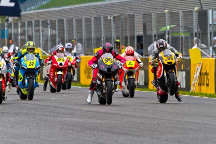 Moto partenza incidente