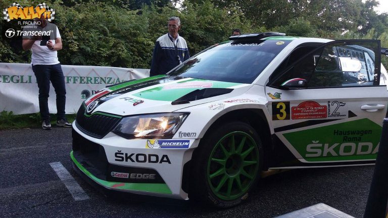 Al Rally di Roma Capitale, a Scandola e D’Amore su Skoda Fabia R5 va la prima prova