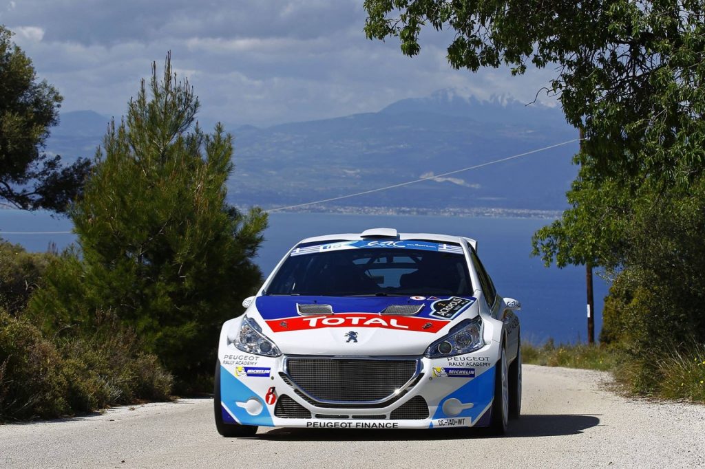 Acropoli, Dopo PS3: Foratura per Bouffier, Le redini della gara in mano alle due 208 R5 di Abbring e Breen