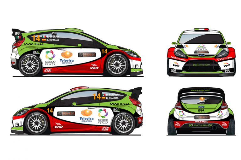 WRC: Benito Guerra al via in Messico su Ford Fiesta WRC