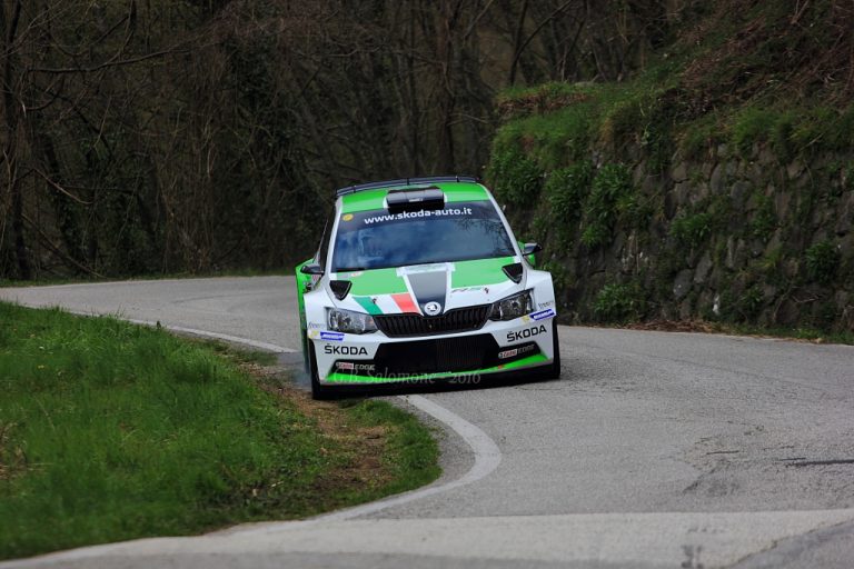 Umberto Scandola con Skoda ad Ajaccio