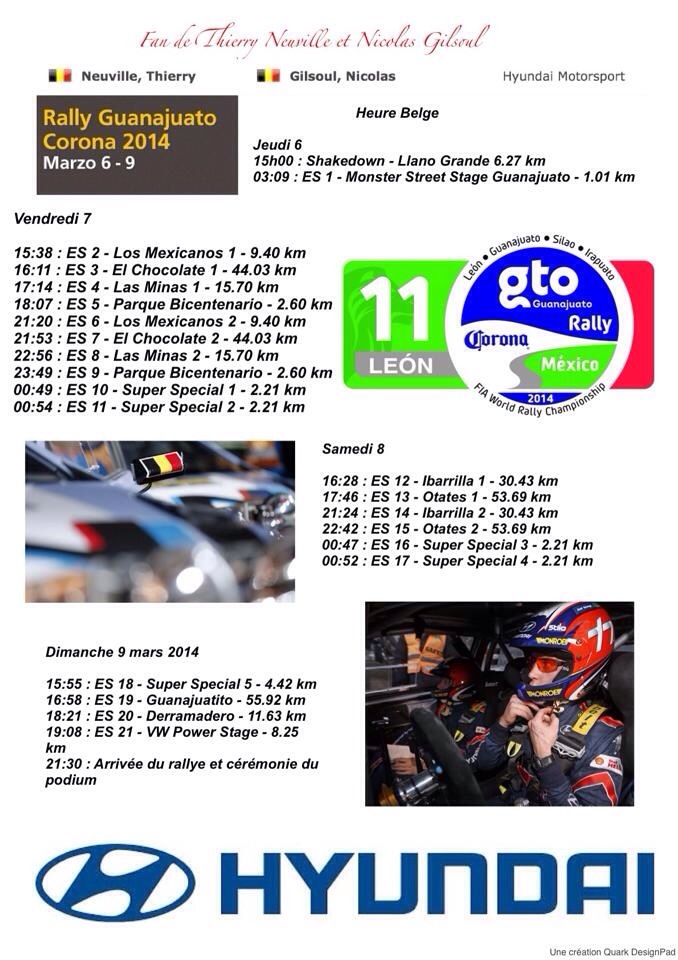 Rally del Mexico orari Europei