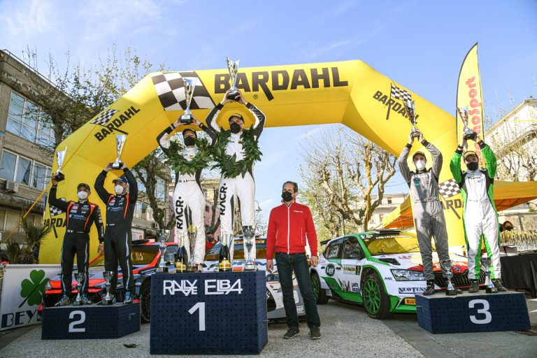 Luca Pedersoli in meta: vittoria al 54° Rallye Elba