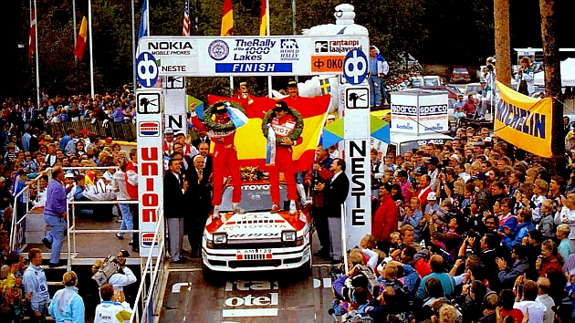 La storica vittoria  di Sainz al 1000 Laghi “90