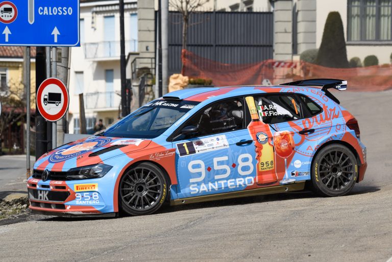 Re e Florean brindano a Canelli al 5° Rally Vigneti Monferrini