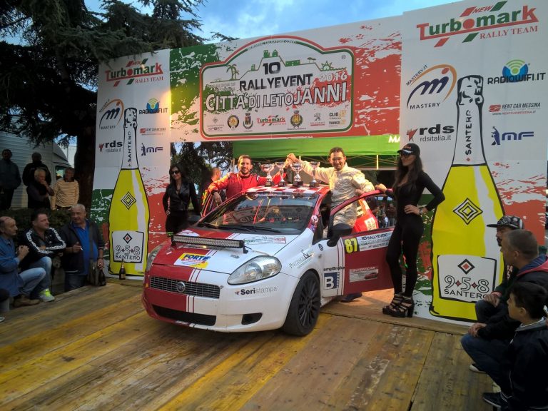 Barreca e Morana sul gradino più alto del podio in classe RSD 2 al Rally Event città di Letojanni