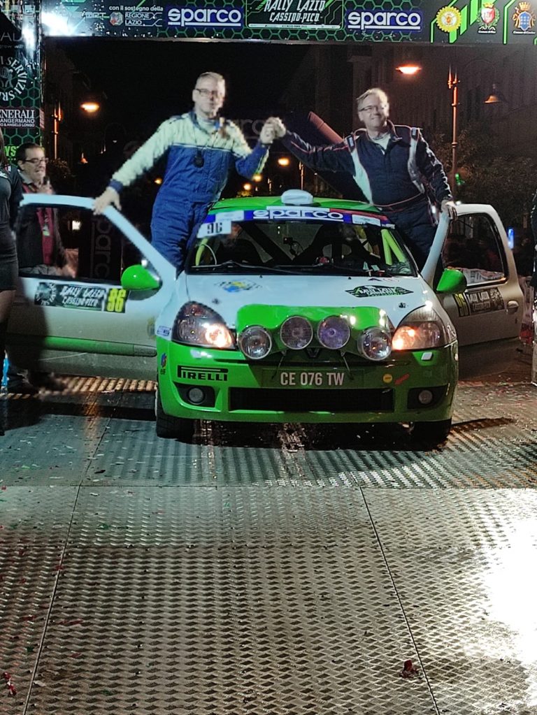 Cepek-Colja al traguardo della finale di Coppa Italia Rally