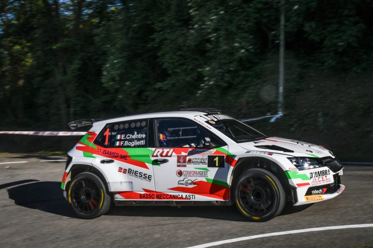 CHENTRE E BOGLIETTI SULLA SKODA FABIA VINCONO  L’OTTAVO RALLY “IL GRAPPOLO”