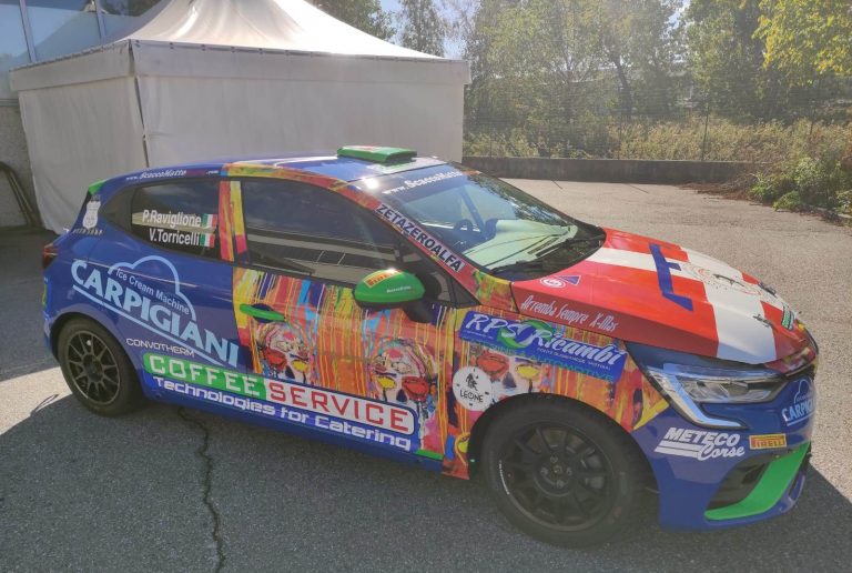 PAOLO RAVIGLIONE AL VIA DEL RALLY DI SPAGNA WRC