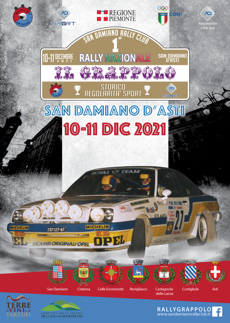 TUTTO PRONTO PER  IL 1° RALLY DEL GRAPPOLO STORICO