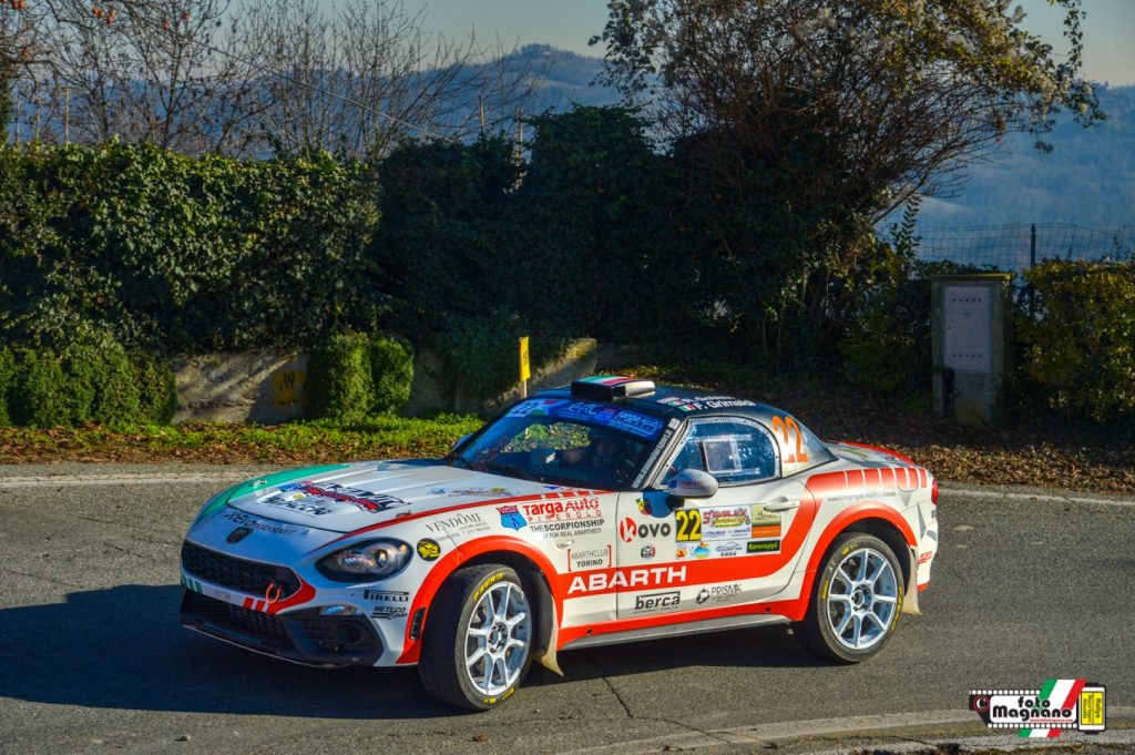 Roberto Gobbin scalda i muscoli e la 124 Abarth in vista del 2022