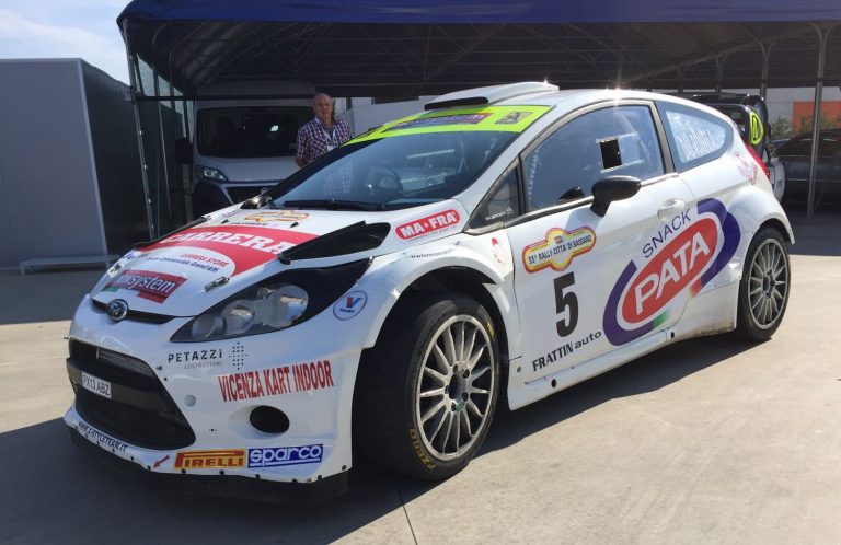 Andrea Del Ponte al via su Ford Fiesta A-Style al Ronde del Palladio