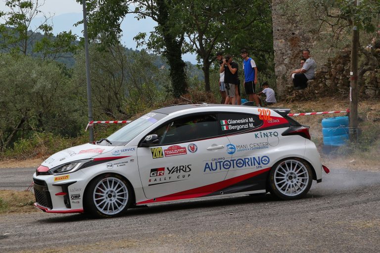 GIANESINI: TRE PUNTI DI TROFEO ALLA PRIMA DEL GR YARIS RALLY CUP