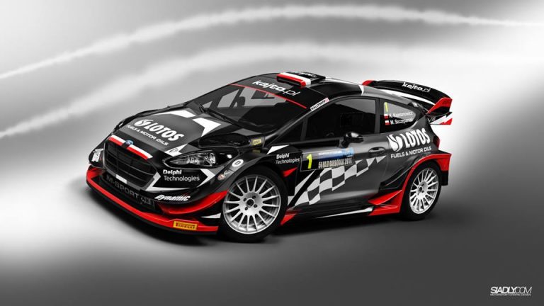 Kajetanowicz con la Fiesta WRC al Rally Barbórka