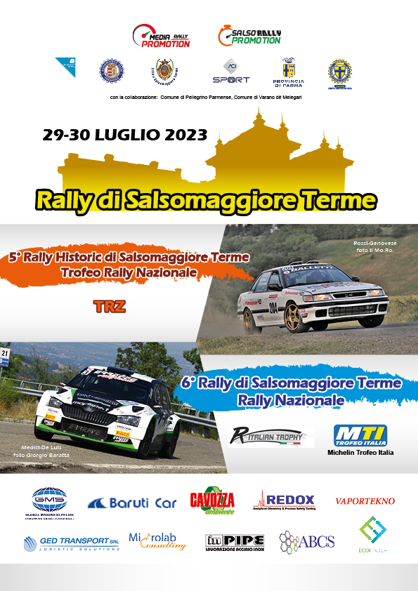 Rally Salsomaggiore Terme, prima le storiche poi il nazionale