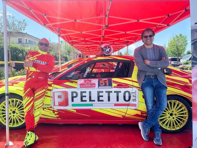 Stefano Peletto e Gloria Andreis al via del 4° Rally del Grappolo.