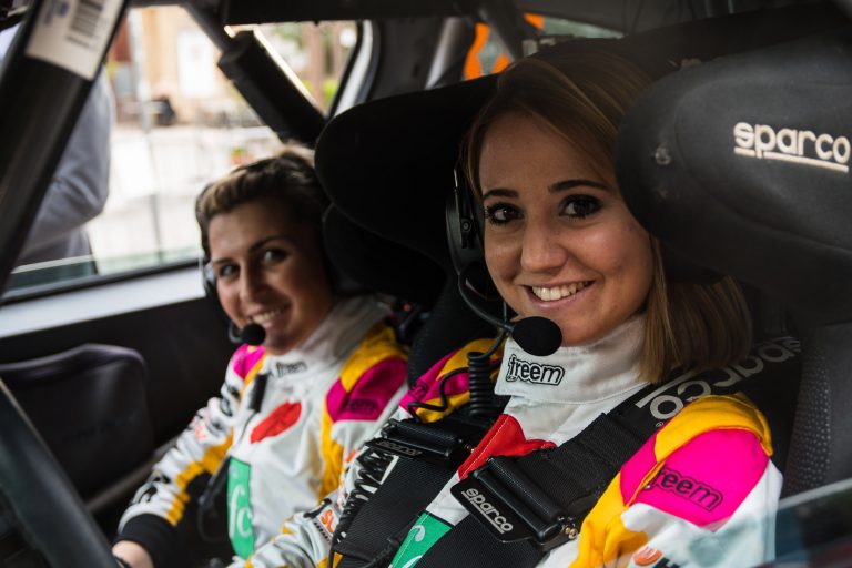 Rachele Somaschini al giro di boa del CIR al 51° Rally Elba