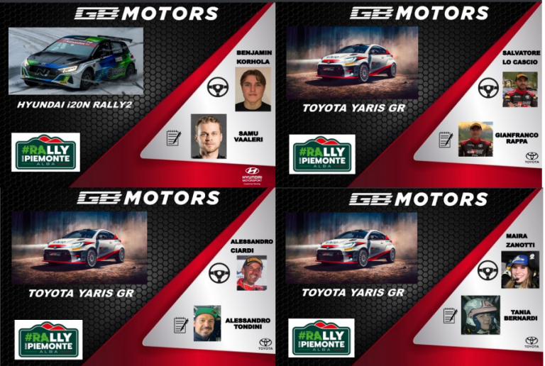 “Tutto esaurito” per G.B.Motors Team al Rally Regione Piemonte
