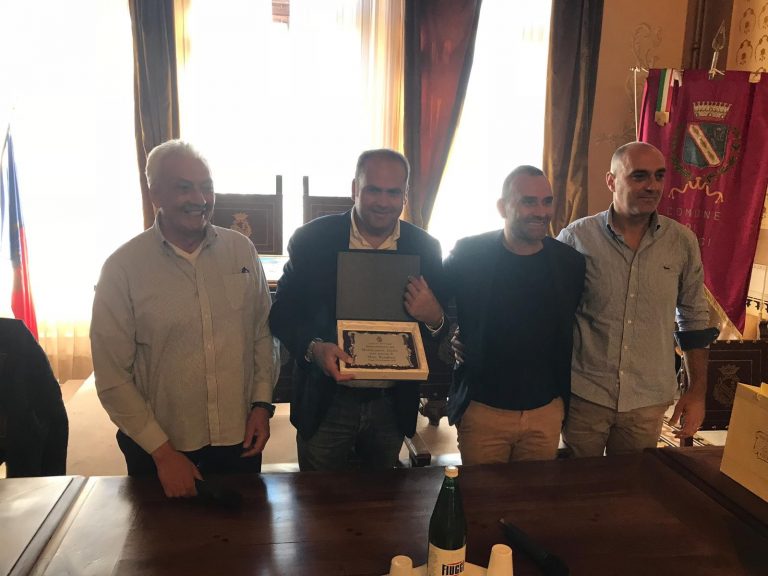 Max Rendina premiato a Fiuggi