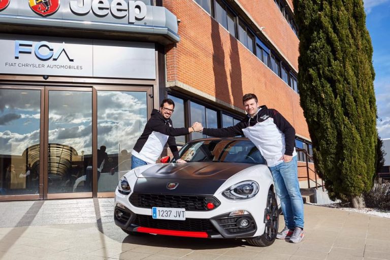 Monarri-Sanjuán con l’Abarth 124 nel Campionato di Spagna asfalto