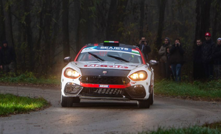 Nucita-Di Caro al Var con l’Abarth 124 della Milano Racing