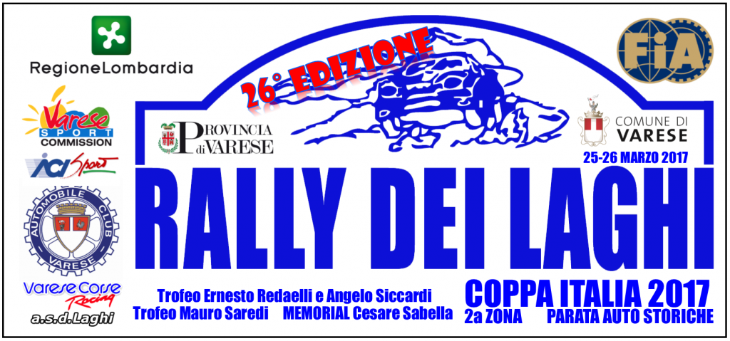 IL RALLY DEI LAGHI  APRE LA COPPA ITALIA RALLY 2017 E SI RINNOVA