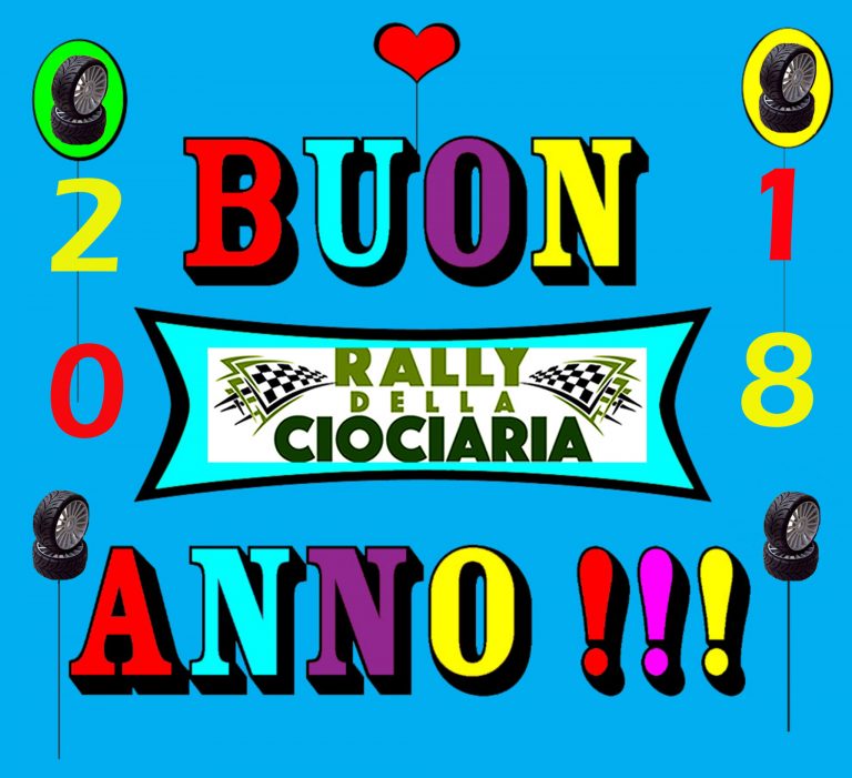 Auguri di buon anno  dal Rally della Ciociaria e HP Sport