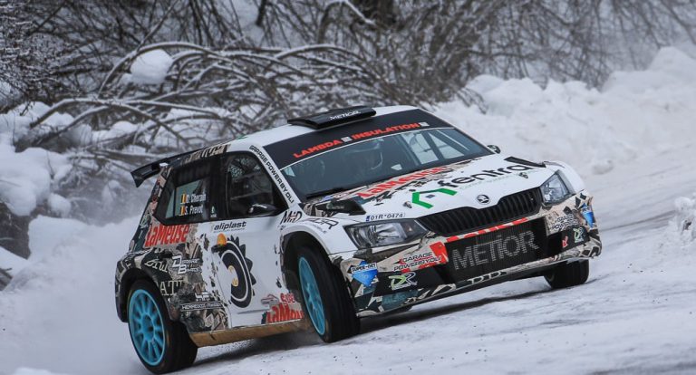 Metior Sport piazza De Cecco al 4° posto nella wrc3, mentre Charein rallentato da una foratura