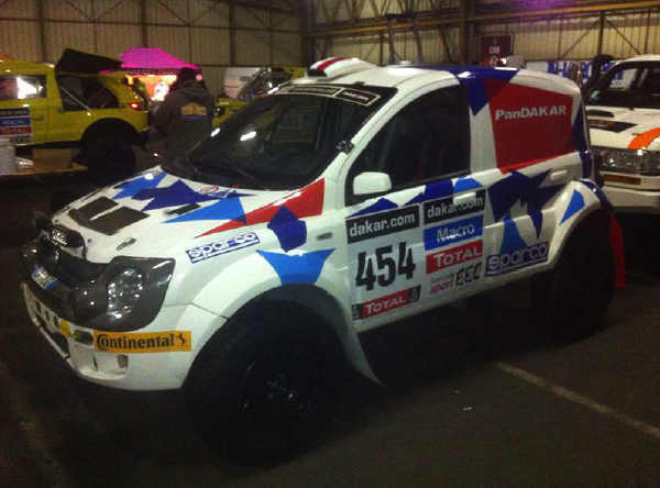 Giulio Verzeletti con PanDakar Team alla Dakar 2014