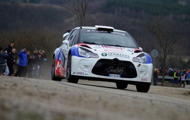Igor Drotàr e Vlàdimir Banoci al 7° Rally Lubenik con una Citroen DS3 WRC