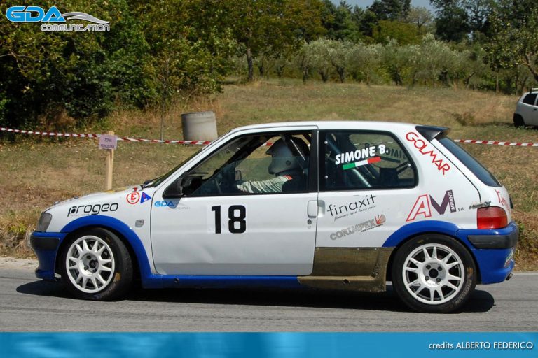 Simone debutta sulla Clio R3 al Rally del Molise
