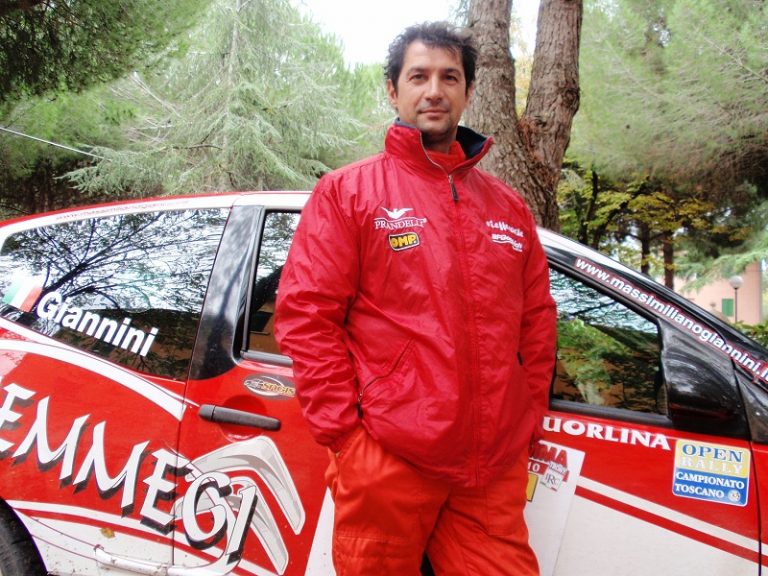 Max Giannini al via del Rally il Ciocco su Citroen C2 Max