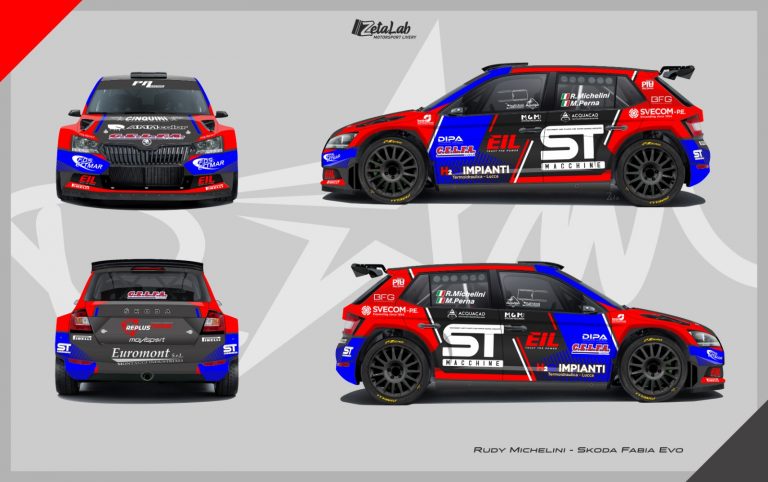 Rudy Michelini al via del Campionato Italiano Assoluto Rally