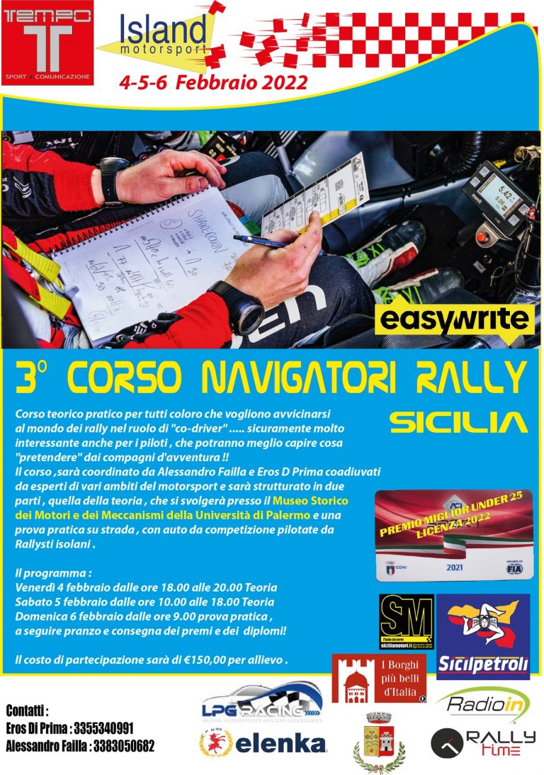 Corso navigatori in Sicilia a Febbraio