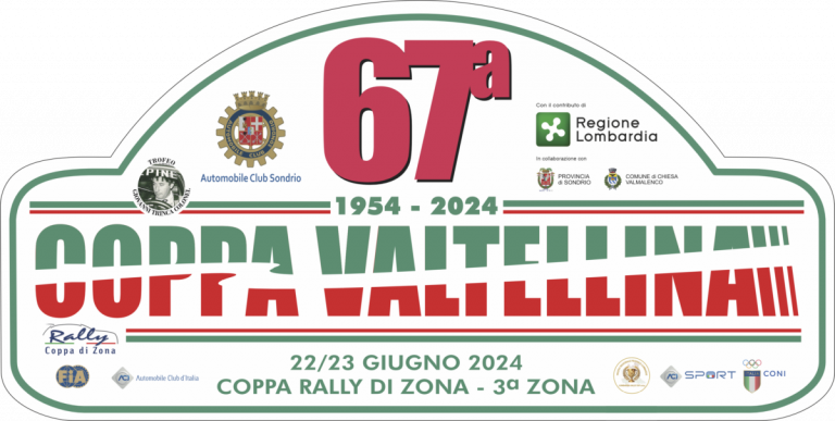 Rally Coppa Valtellina: 96 equipaggi al via della 67° edizione   