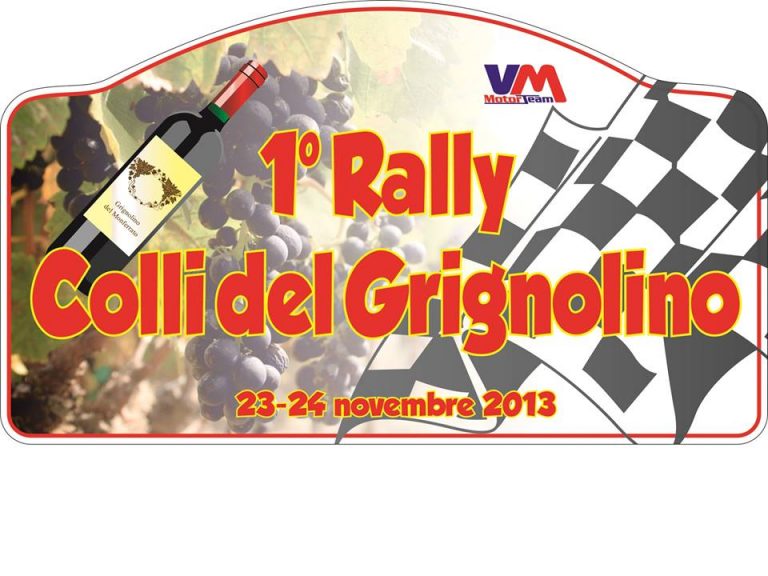 111 equipaggi al via del 1° Rally Colli del Grignolino