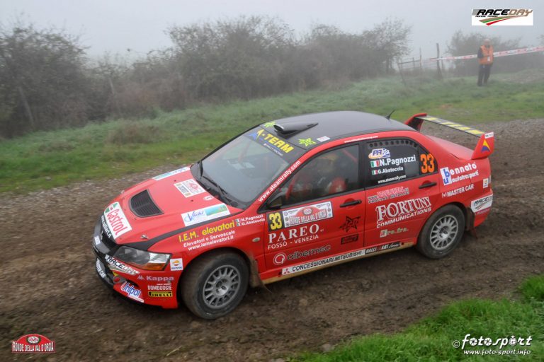 Nicola Pagnozzi al Ronde del Friuli su Lancer Evo IX