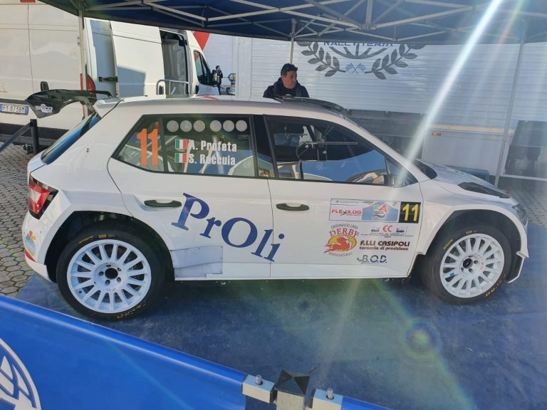 Alessio Profeta, navigato da Sergio Raccuia, al Rally del Carnevale