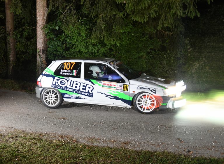 Jolly Racing Team e Leonardo Santoni “d’argento” al Rally Città di Bassano