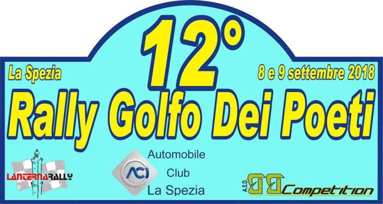 12° RALLY GOLFO DEI POETI, PRONTO IL PROGRAMMA
