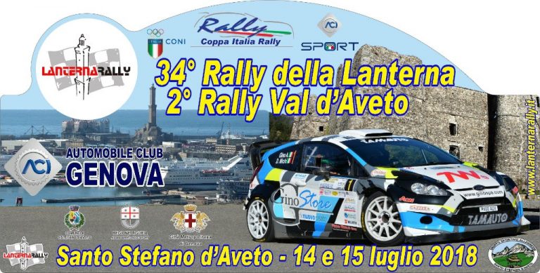 ISCRIZIONI APERTE PER IL 34° RALLY DELLA LANTERNA
