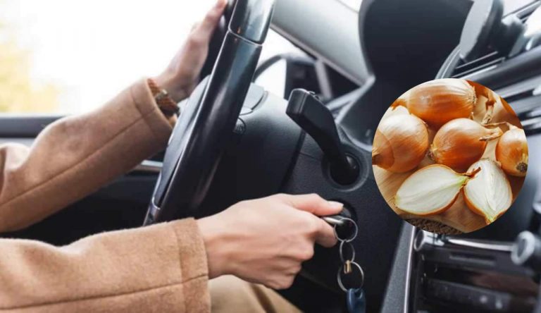 Accensione dell'auto e cipolle (Depositphotos foto) - www.rally.it