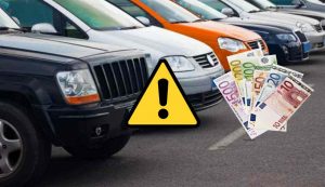 Auto parcheggiate e multa (Depositphotos foto) - www.rally.it