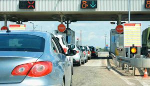 Casello autostradale trucco